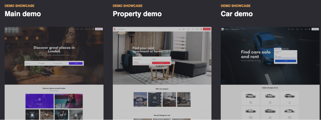 Demo del tema MyListing