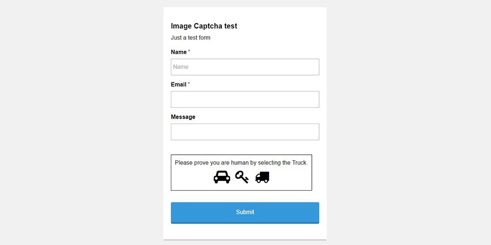 Image Captcha pentru Gravity forms