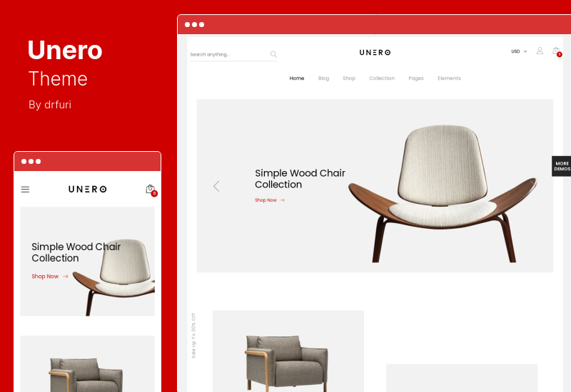 Tema Unero - Tema minimalista AJAX WooCommerce WordPress