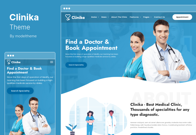 Tema Clinika - Tema WordPress de Clínica Médica