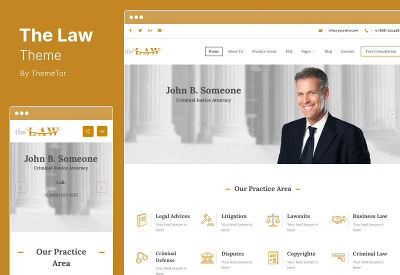 The Law Theme - Tema WordPress Advogado