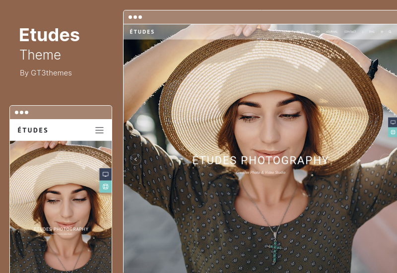 Etudes Theme - Тема WordPress для фотопортфолио