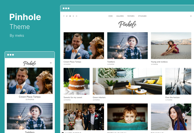 Pinhole Theme — Тема WordPress для фотогалереи портфолио