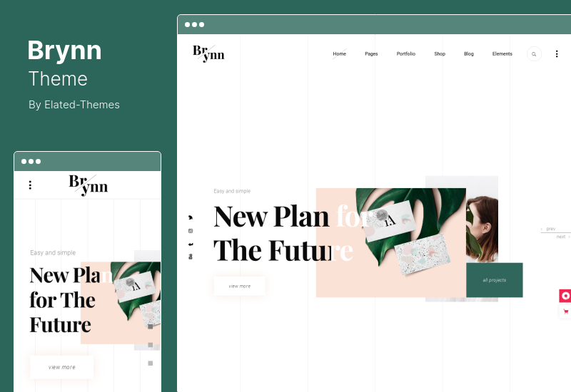 Brynn Theme — тема WordPress для креативного портфолио
