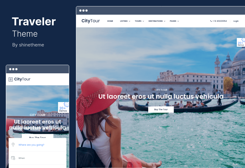 Traveler Theme - Tema WordPress pentru rezervarea călătoriilor