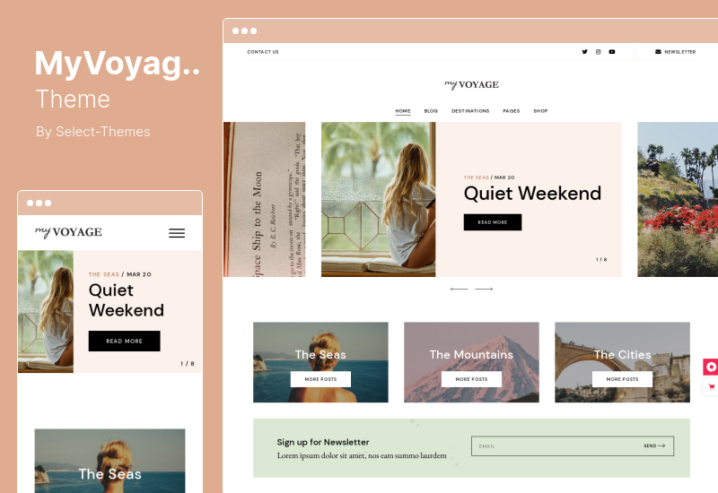 MyVoyage Theme - Tema WordPress pentru blogul de călătorie