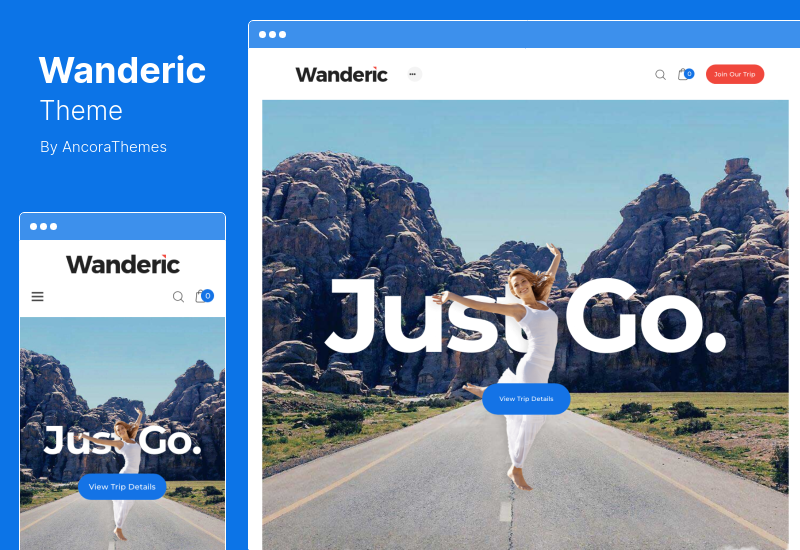 Tema Wanderic - Blog de călătorie și tema WordPress pentru stil de viață