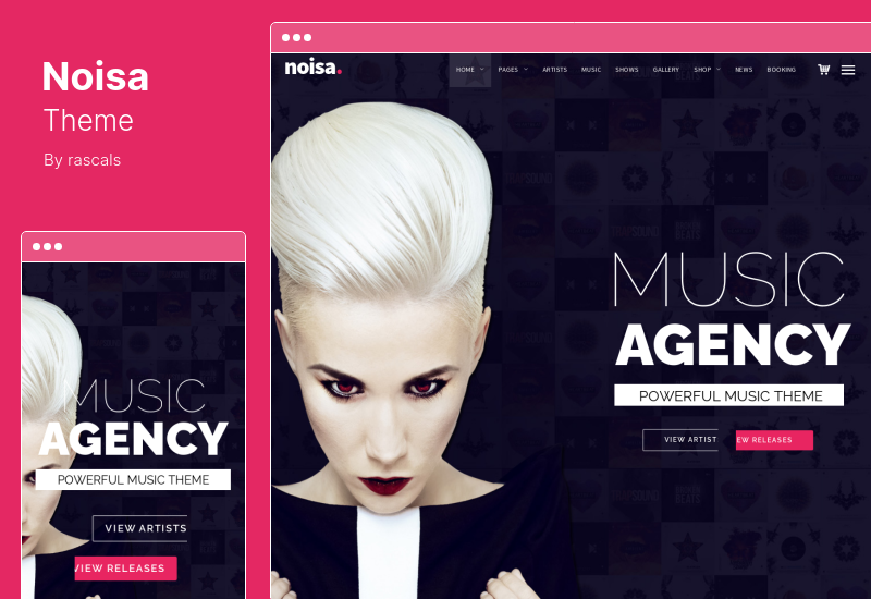 Noisa Theme - Produser Musik, Tema Acara Band untuk WordPress