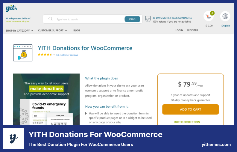 YITH Donations for WooCommerce Plugin — лучший плагин для пожертвований для пользователей WooCommerce