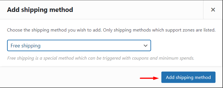 Add Shipping Method