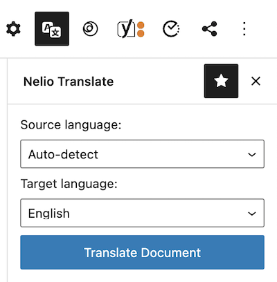 Plugin-ul lui Nelio Translate