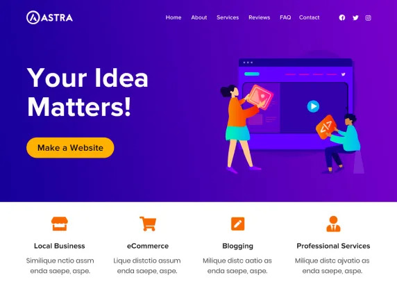 Astra – Tema WordPress Gratis yang Cepat, Ringan & Dapat Disesuaikan