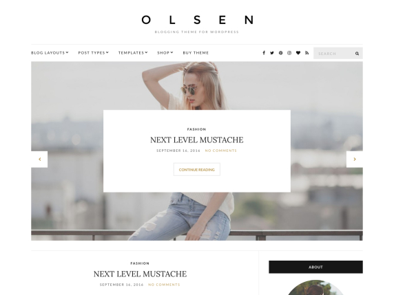 Olsen Light - Tema WordPress Blogging Gratis