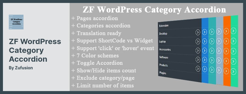 Plugin Akordeon Kategori ZF WordPress - Kategori Akordeon Untuk WordPress