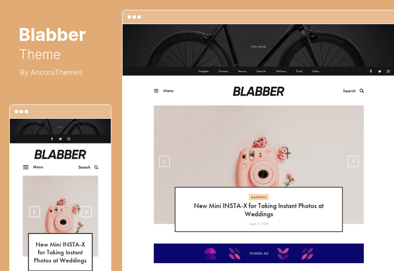 Tema Blabber - Tema de WordPress para blog y revista de noticias de Elementor