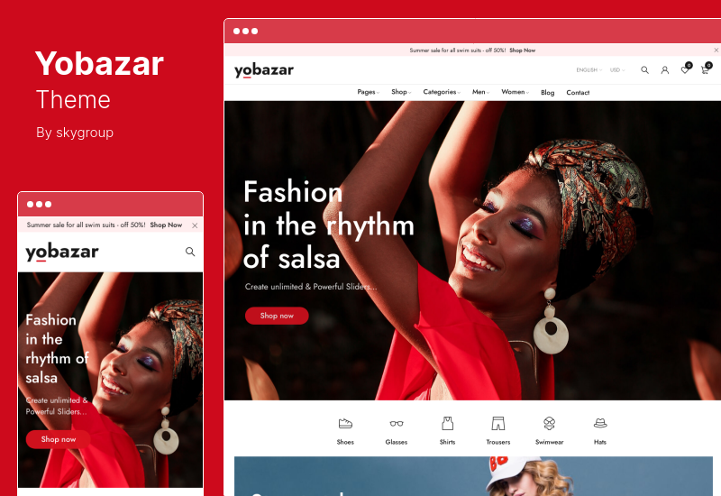 Tema Yobazar - Tema WooCommerce de Moda de Elementor