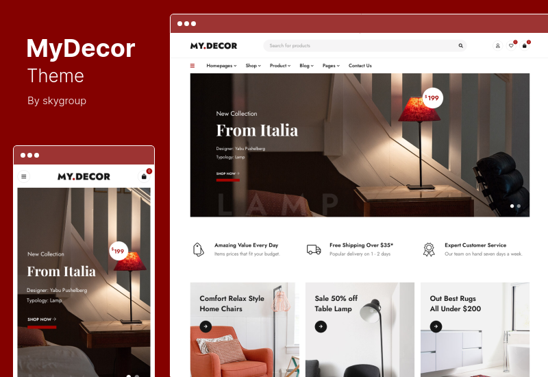 Tema MyDecor - Elementor WooCommerce Tema de WordPress