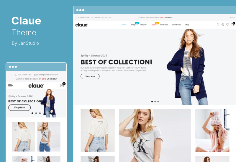 Tema Claue - Tema WooCommerce Limpio y Mínimo de Elementor