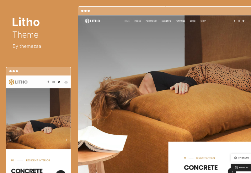 Litho Theme - Tema multipropósito de WordPress para Elementor
