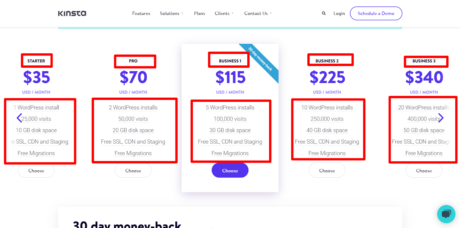 kinsta pricing