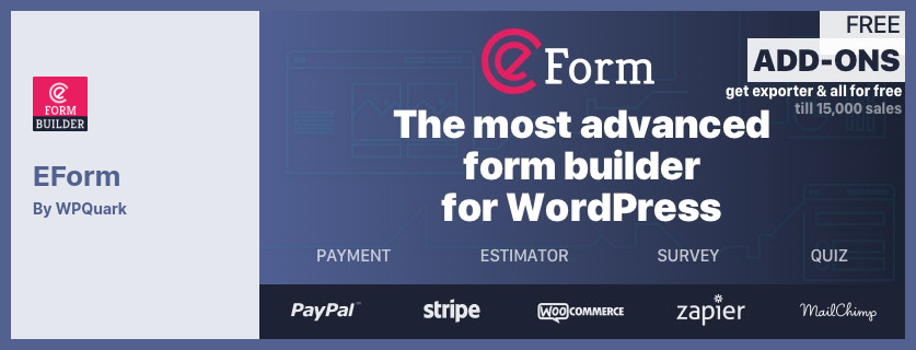 Complemento eForm - Generador de formularios avanzado para WordPress