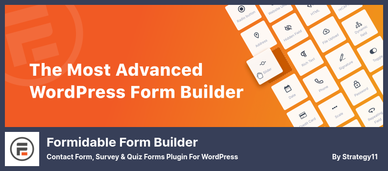 Formidable Form Builder Plugin - Formulario de contacto, formularios de encuestas y cuestionarios para WordPress