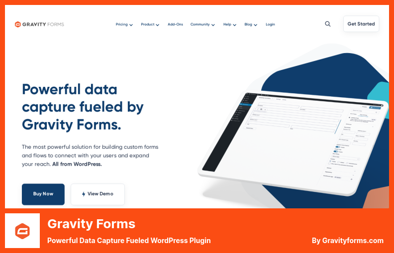 Complemento Gravity Forms: potente complemento de WordPress impulsado por la captura de datos