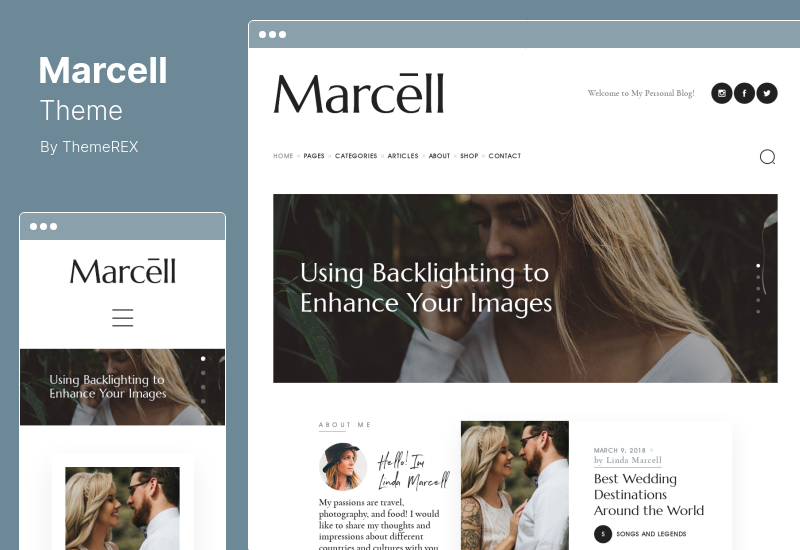 Tema Marcell - Tema WordPress pentru Revista Blog Personal Multi-Concept