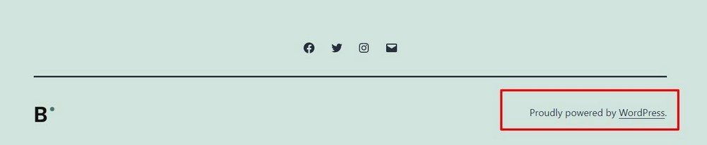 Pemberitahuan Hak Cipta WordPress
