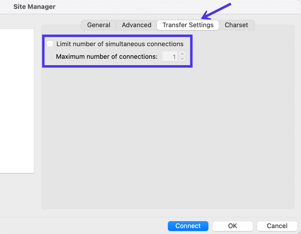 También es una opción para limitar el número de conexiones simultáneas en FileZilla.
