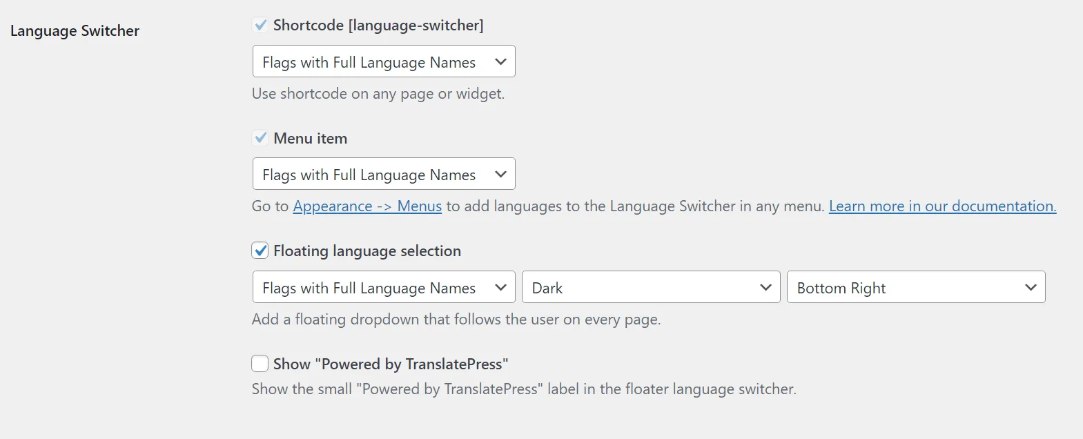 การตั้งค่าตัวสลับภาษาของ WooCommerce สำหรับ TranslatePress