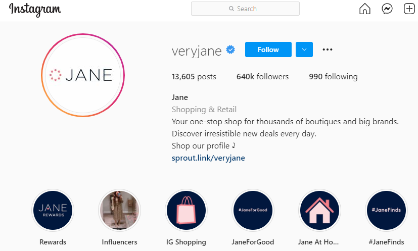 Jane Boutique utilizza i negozi di Instagram per aumentare le vendite