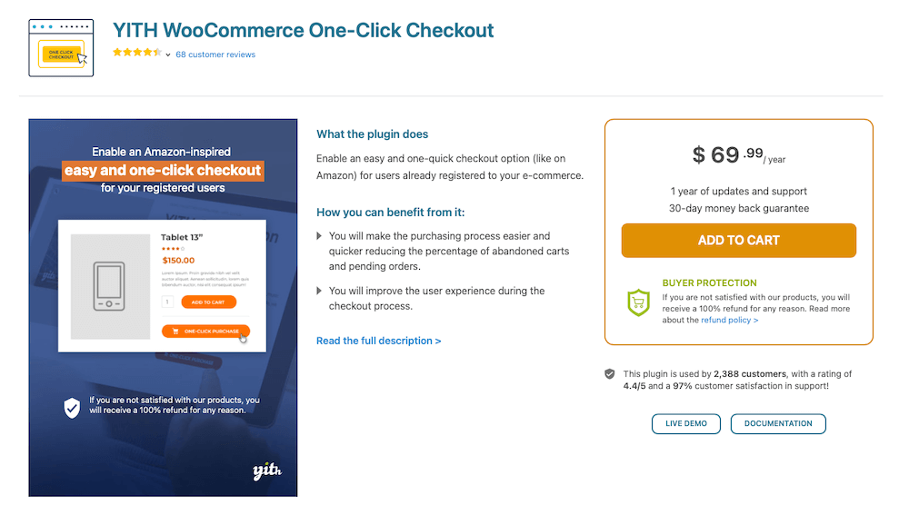 Yith WooCommerce One-Click Checkout-Plugin