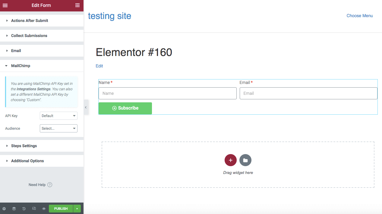 ตั้งค่าคีย์ API และผู้ชมหากจำเป็น