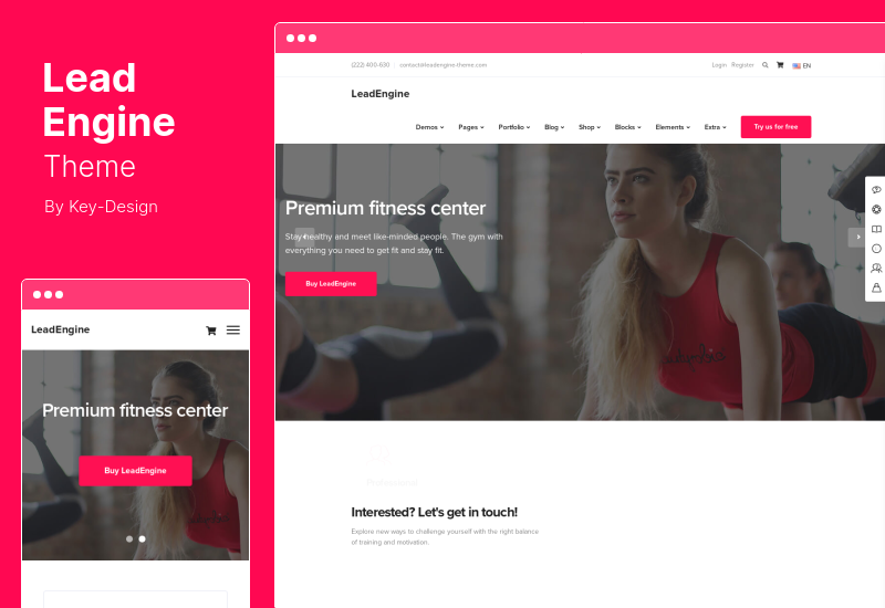 LeadEngine Theme - Mehrzweck-WordPress-Theme mit Page Builder