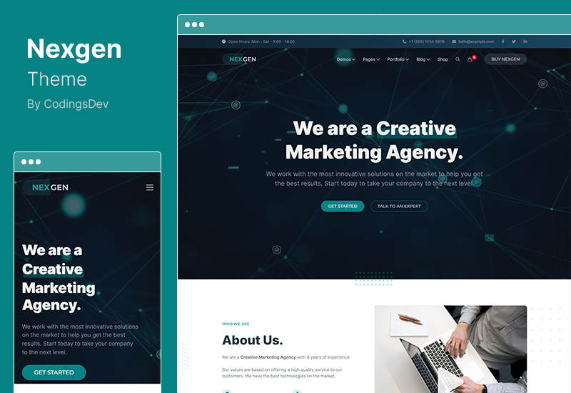 Nexgen Theme - Tema de WordPress para consultoría y negocios