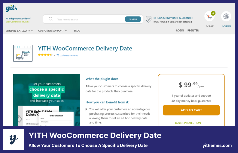 YITH WooCommerce 배송 날짜 플러그인 - 고객이 특정 배송 날짜를 선택할 수 있도록 허용