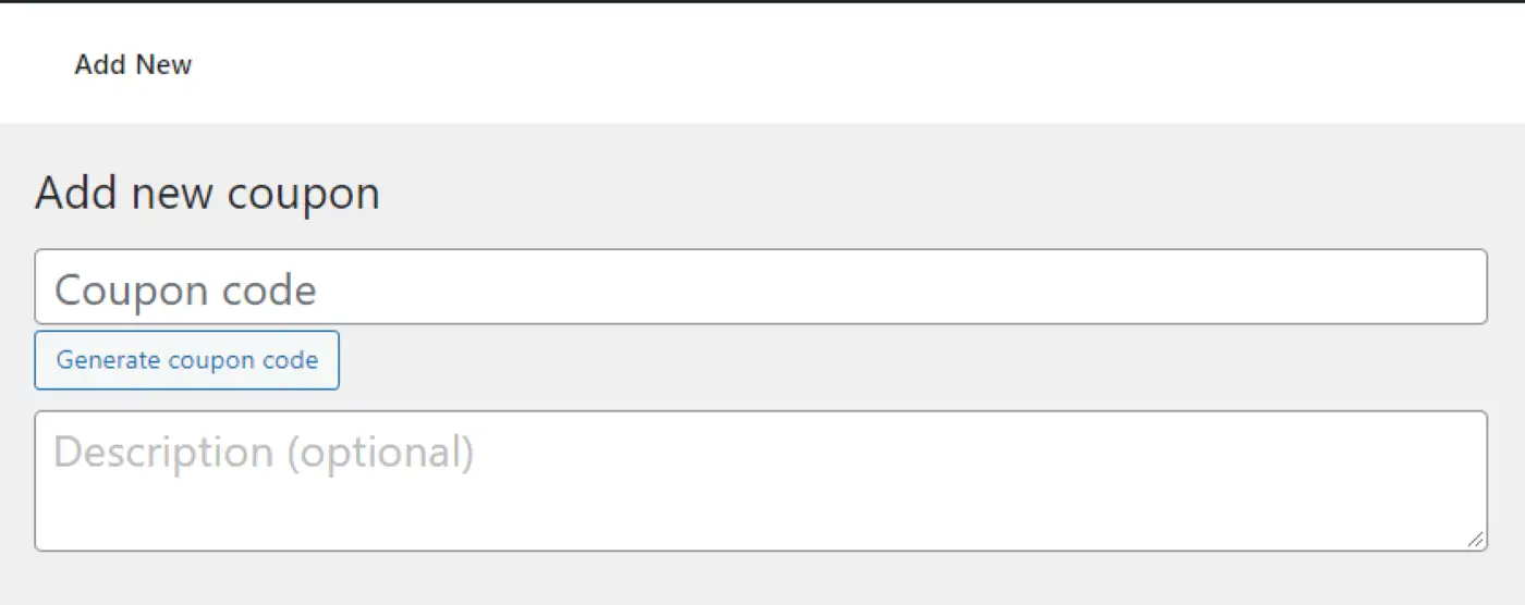 Agregar un nombre de cupón en WooCommerce