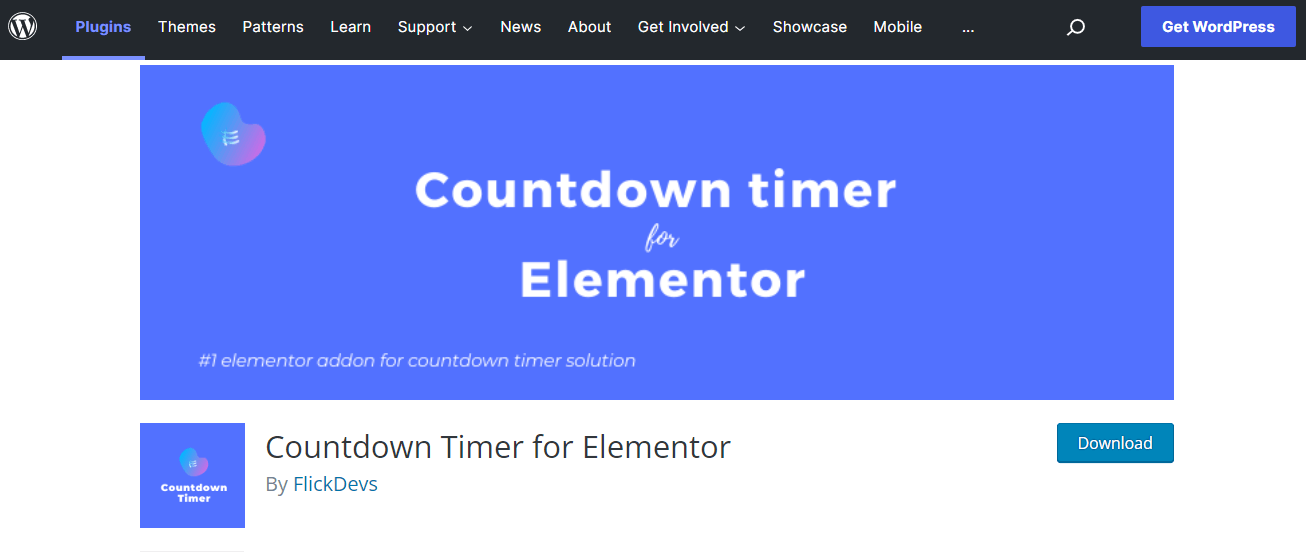 Temporizador de cuenta regresiva para Elementor