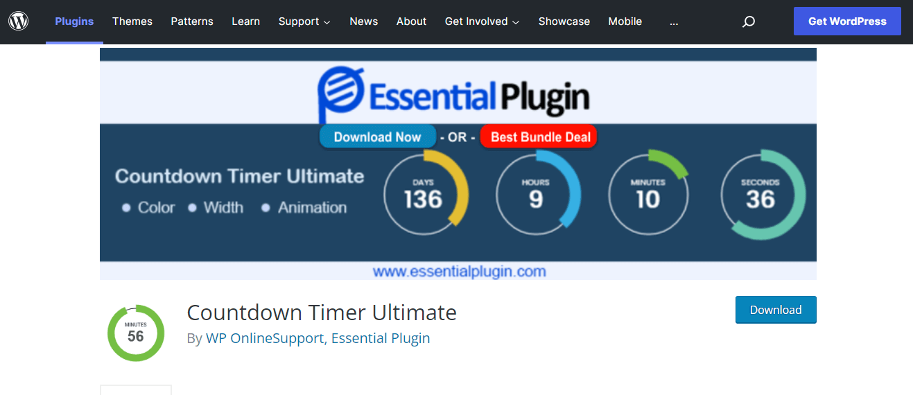 Plugin final pentru numărătoare inversă