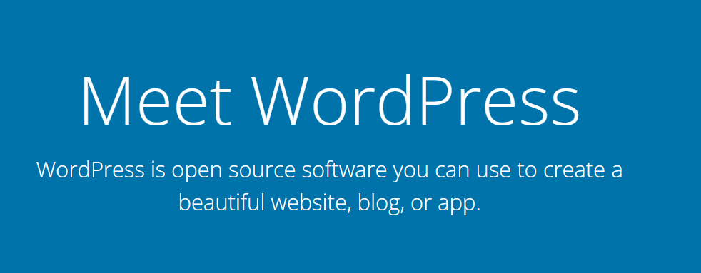 WordPress-Startseite