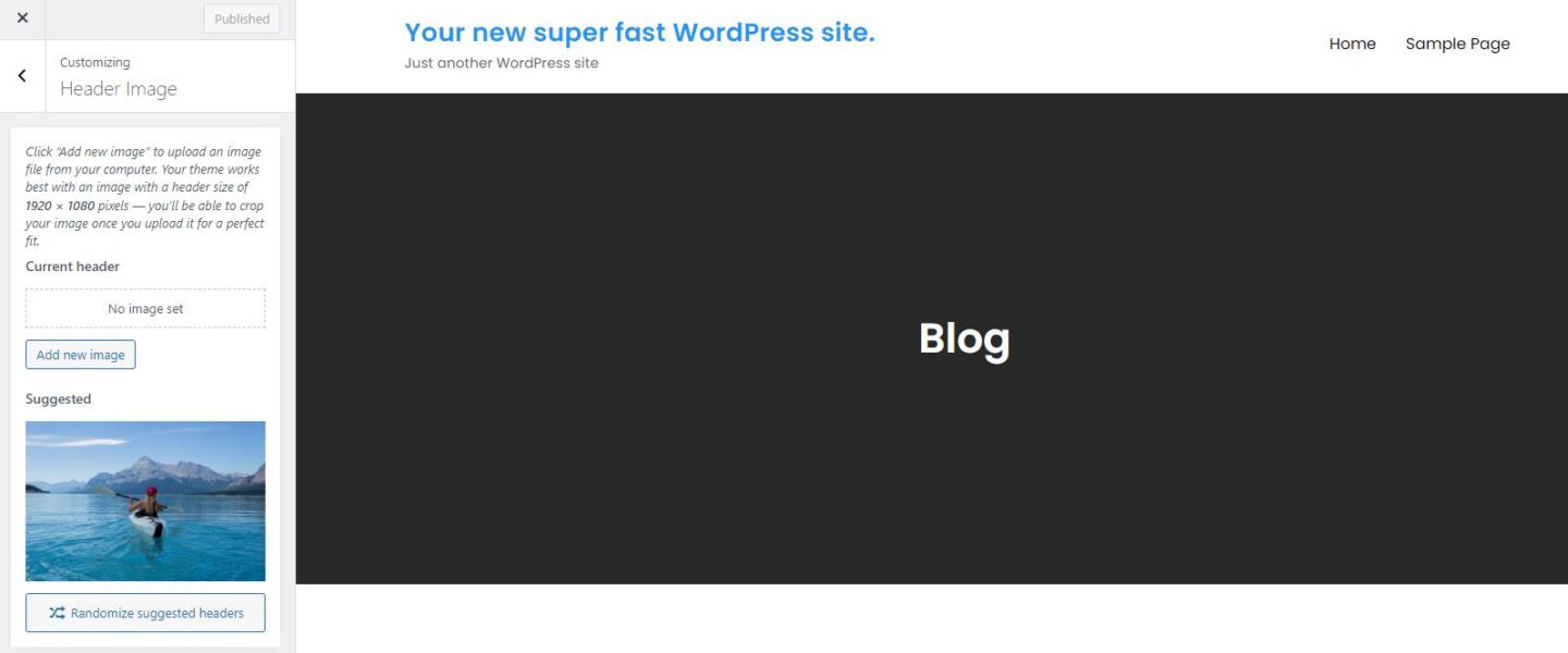 Cara menyesuaikan header di wordpress