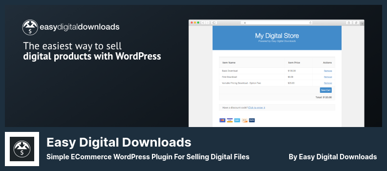 Плагин Easy Digital Downloads — простой плагин WordPress для электронной коммерции для продажи цифровых файлов