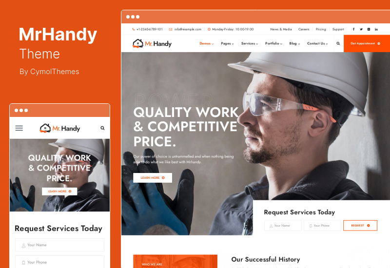 ธีม MrHandy - Handyman Services WordPress Theme