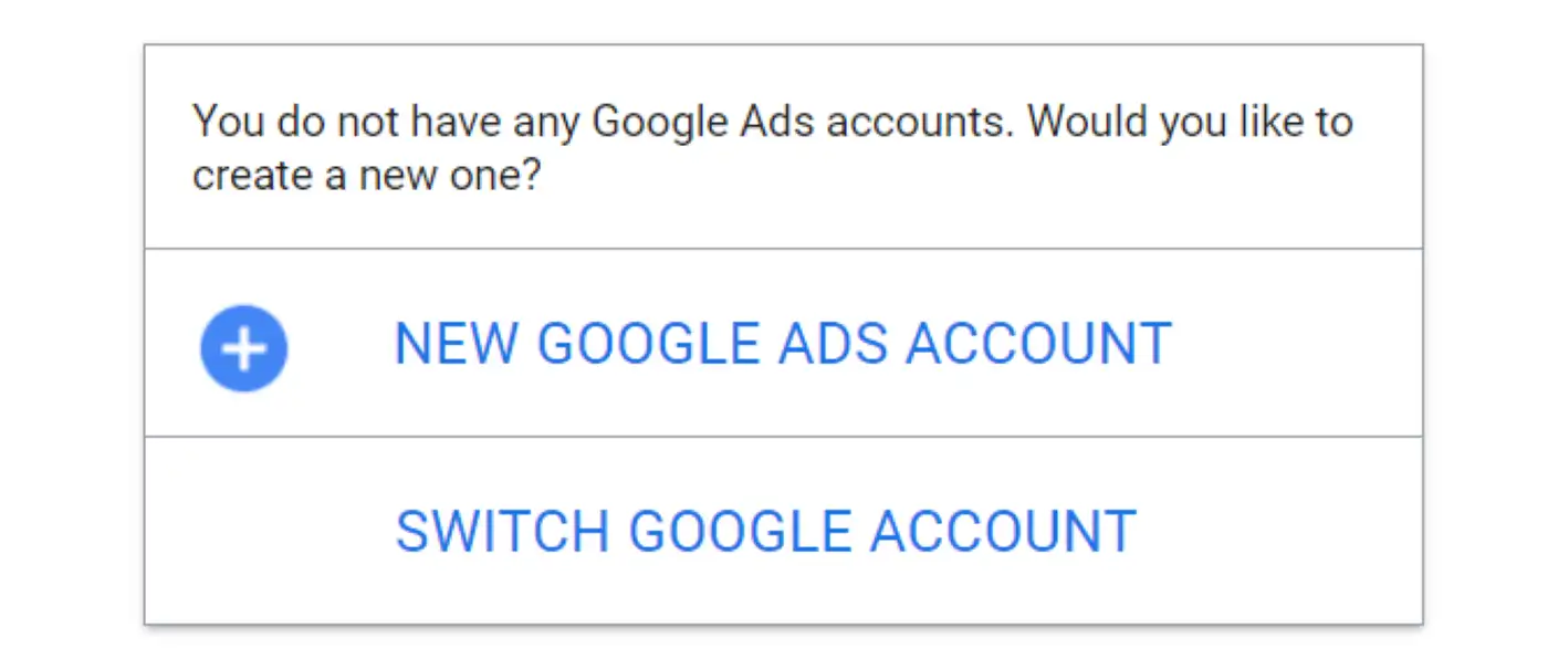 創建 Google Ads 帳戶