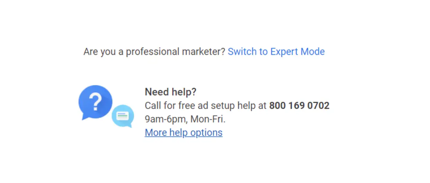 Passer en mode Expert dans Google Ads