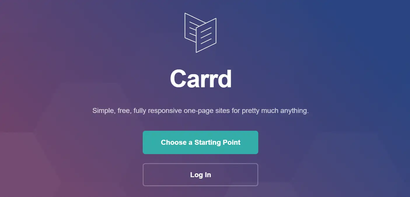 Carrd è uno dei migliori costruttori di landing page gratuiti.