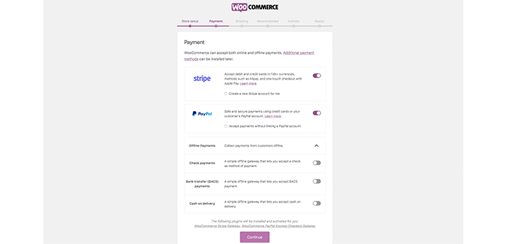 إعداد دفع WooCommerce