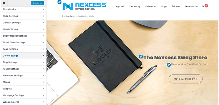 Le site Nexcess WooCommerce