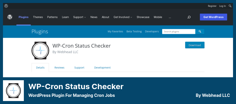 WP-Cron Status Checker Plugin — плагин WordPress для управления заданиями Cron